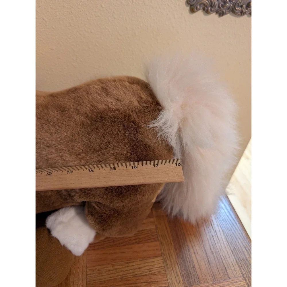 Huggapuffs Horse Vintage Plush Ginger Western Farm Equestrian Stuffed Animal‎